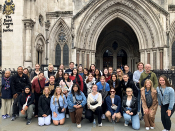 Student group in London